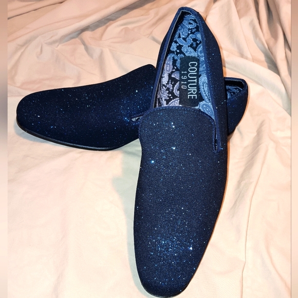 Men's Couture 1910 Blingy Stylish Shoes Slip Ons size 12m must see - Picture 3 of 7